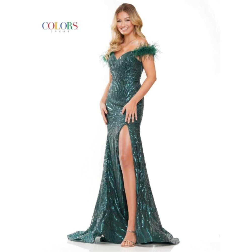 NEW Green Sequin Prom/Pageant Dress Size 6